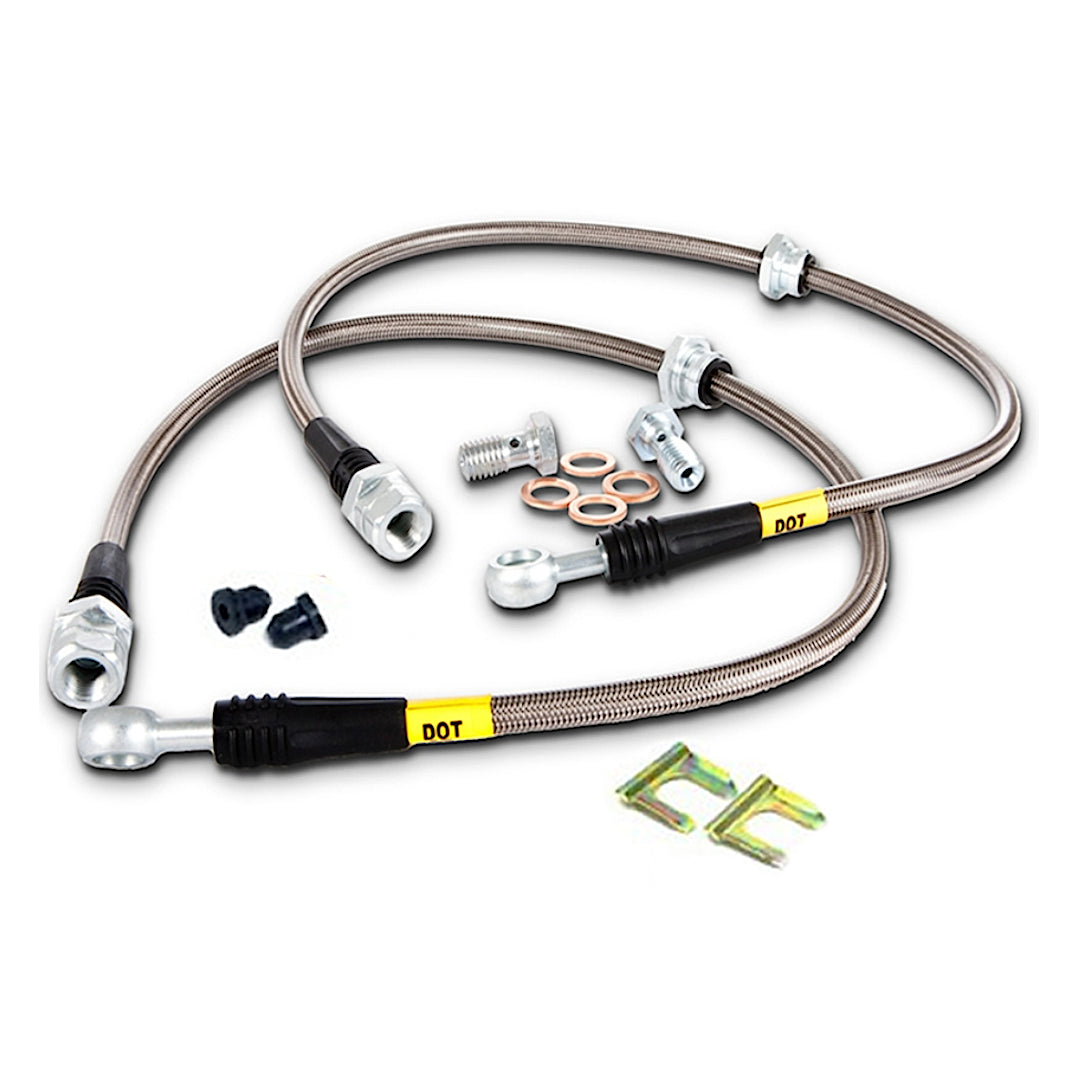 StopTech Stainless Front Steel Brake Lines - WRX 2006-2007 / STI 2004-2007