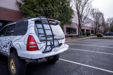 Rear Ladder installed on 2004 Subaru Forester