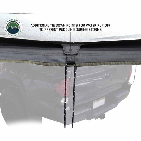 Nomadic Awning 270LT Degree - Passenger Side Dark Gray Awning With Black Cover