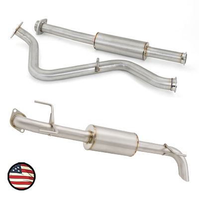 Nameless Catback Exhaust Turndown - Fits 2013-2017 Subaru Crosstrek / 12-16 Impreza