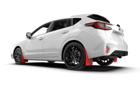 Rally Armor 24-26 Subaru Impreza Red UR Mud Flap w/ White Logo