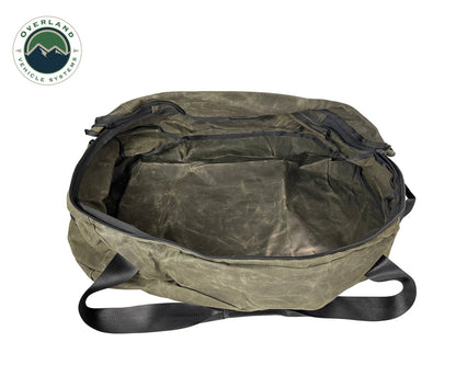 Overland Vehicle Systems x RalliTEK Large Duffle with Handle and Straps - Waxed Canvas