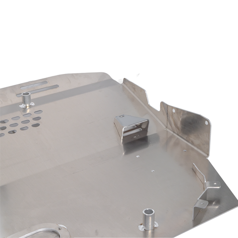 2022 Subaru WRX Engine / Front Skid Plate Back View Showing Mounting for OEM Air Ducting