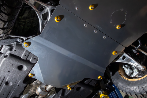 2026 Outback Wilderness with Transmission Skid Plate Installed