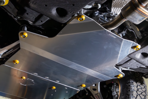 2026 Outback Wilderness with Transmission Skid Plate Installed