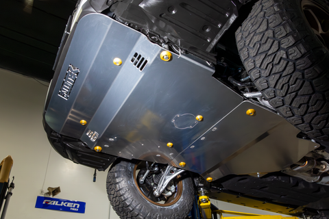 2026 Outback Wilderness with Skid Plates Installed in the air