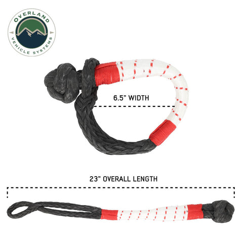 OVS Soft Shackle 3/8" x 23" 36,000 LB. with Loop & Abrasive Sleeve