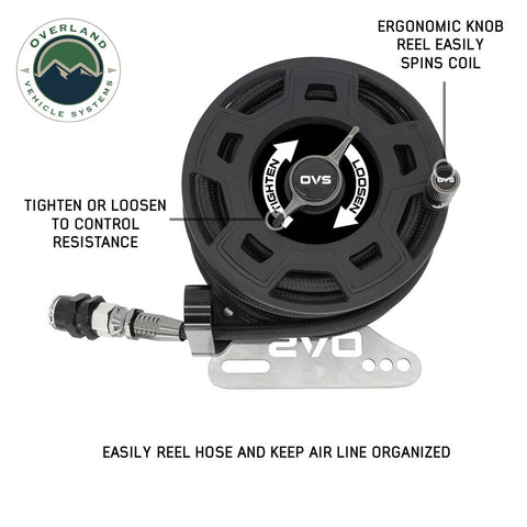 OVS Air Hose Reel Kit - 39 ft with Mounting Bracket and Hardware