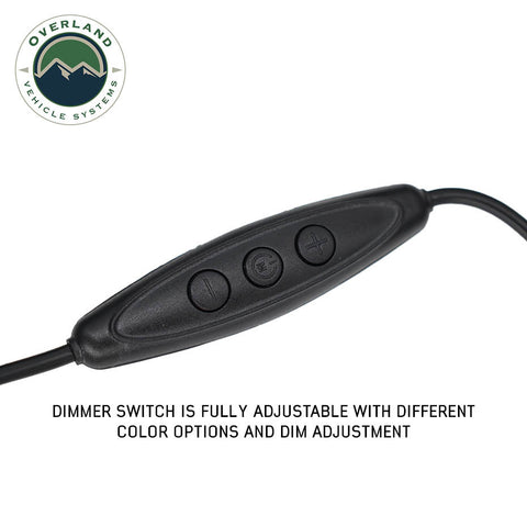 OVS Flexible 47" LED Light with Dimmer and Adaptor for Roof Top Tent and Awning