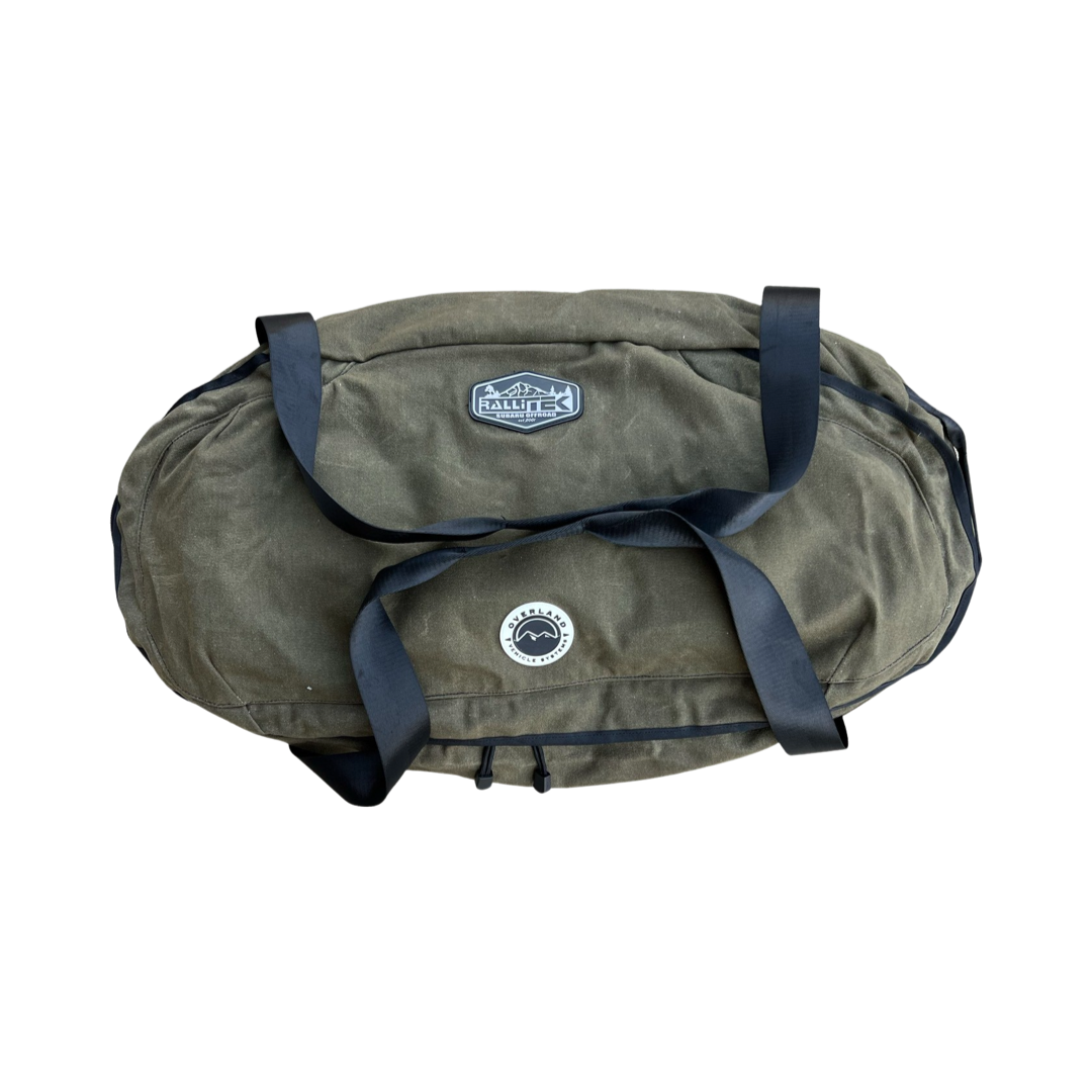 Overland Vehicle Systems x RalliTEK Large Duffle with Handle and Straps - Waxed Canvas