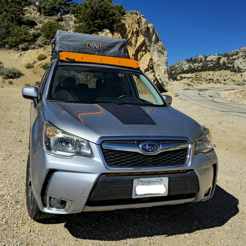 Lensun 50W Hood Flexible Solar Panel - Fits 2014-2018 Subaru Forester