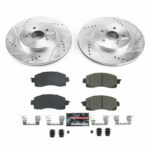 PowerStop Front Z23 Evolution Sport Brake Kit - Fits 2018-2022 Subaru Crosstrek / Impreza