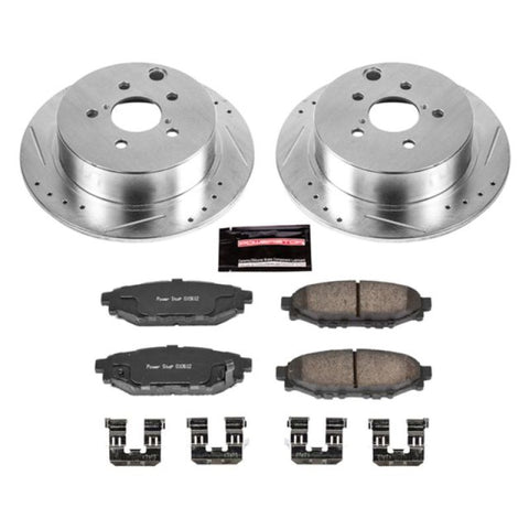 PowerStop Rear Z23 Evolution Sport Brake Kit - Fits 13-21 Subaru Crosstrek / 14-18 Forester / 12-21 Impreza