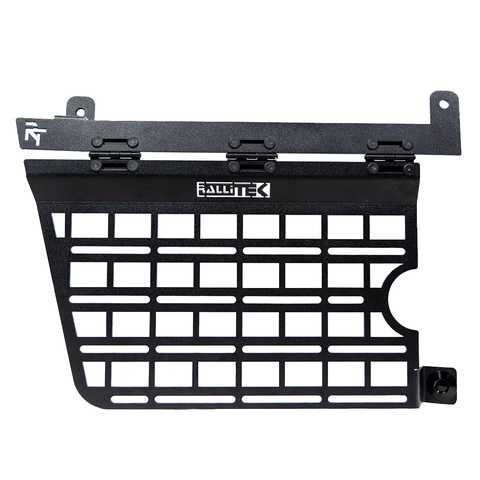 Black molle panel with 'RalliTEK' branding on a white background