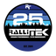 Rallitek Subaru Performance 25th Anniversary logo with blue and black design