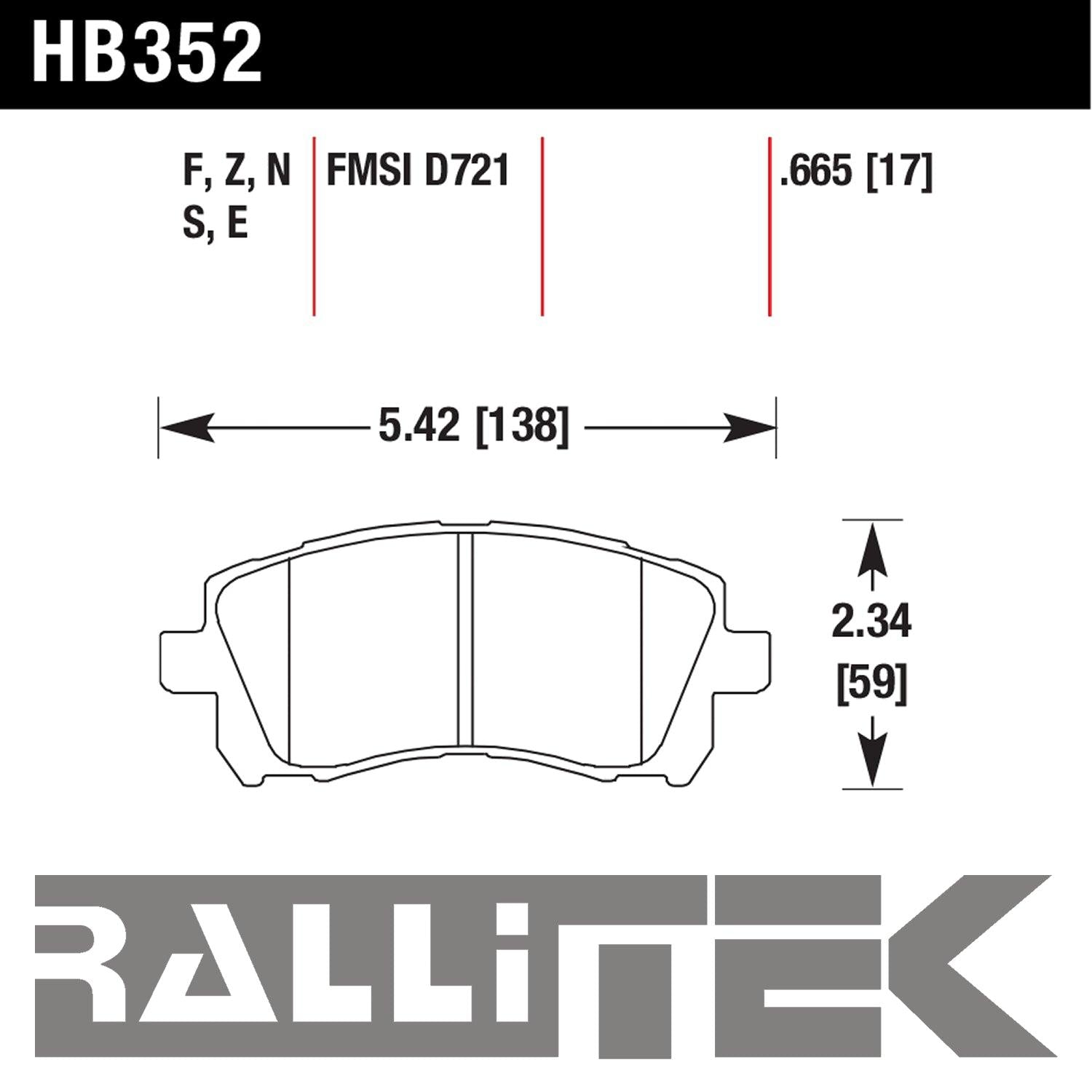 Hawk HP Plus Front Brake Pads - WRX & Outback Sport 2002 / 2.5RS 1998-2001 / Forester 1998-2002 / More