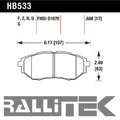 Hawk HPS Front Brake Pads - Legacy GT 2005-2009 / Outback 3.6R 2010-2011 / Tribeca 2006-2010
