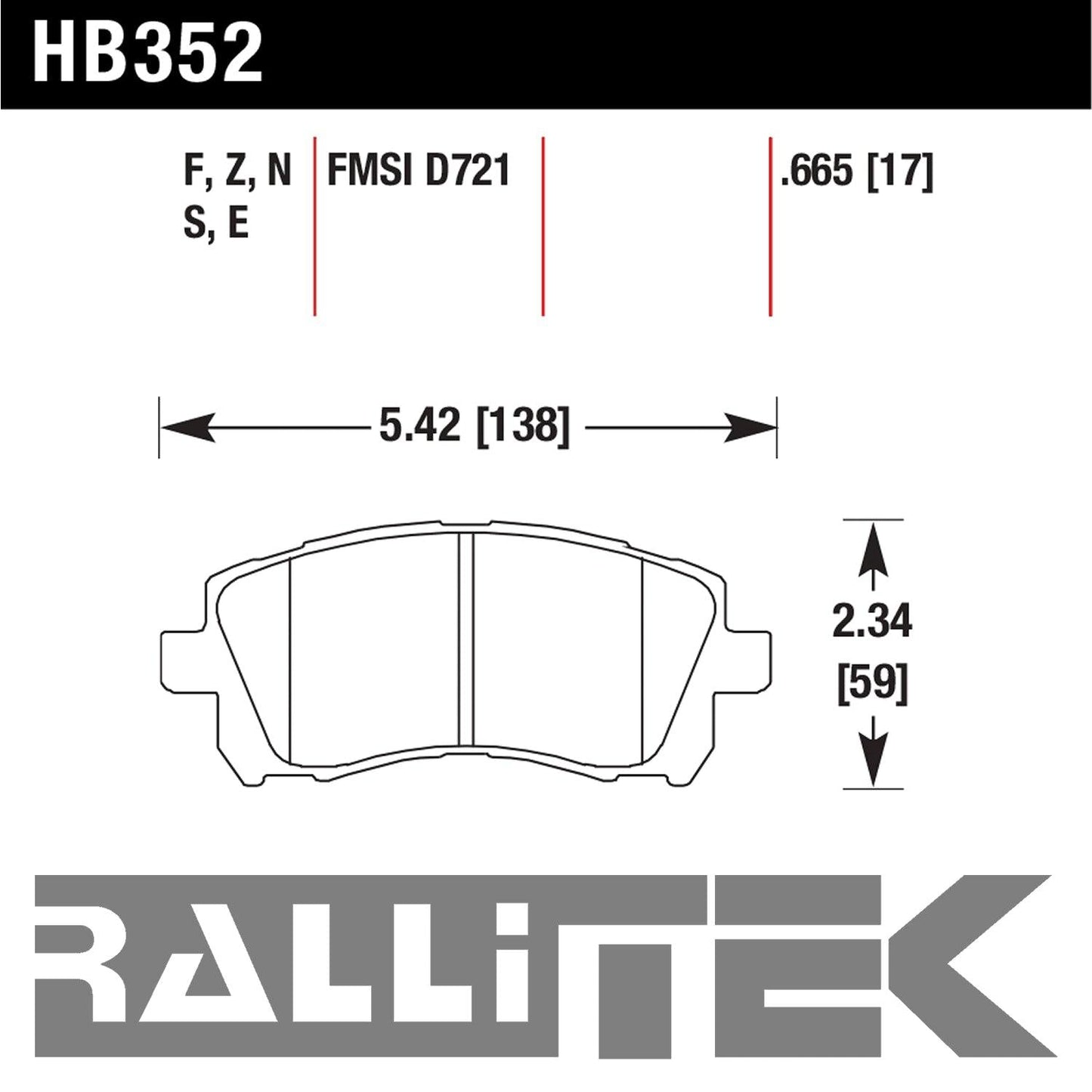 Hawk HPS Front Brake Pads - WRX 2002 / 2.5RS 1998-2001 / Forester 1998-2002 / More