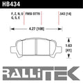 Hawk HPS 5.0 Rear Brake Pads - WRX 2002-2003 / Legacy GT 2005-2009 / Baja 2003-2006 / More