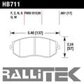 Hawk Performance Ceramic Front Brake Pads - BRZ & FR-S 2013-2016 / Forester X 2011-2013 / More