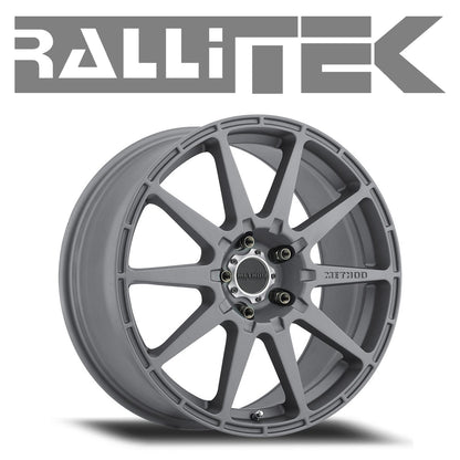 Method MR501 Rally Wheels 17x8.0 5x114.3 +43mm Titanium