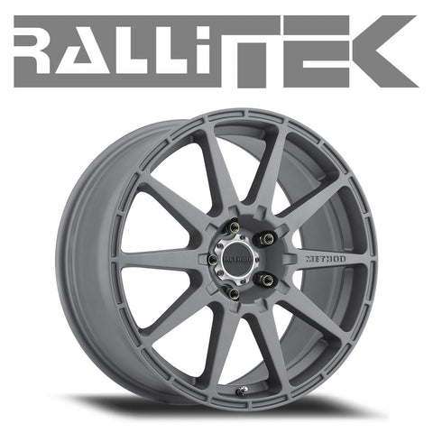 Method MR501 Rally Wheels 17x8.0 5x114.3 +43mm Titanium