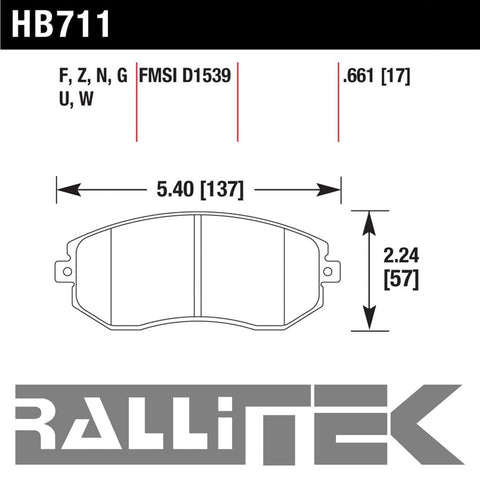 Hawk HPS 5.0 Front Brake Pads - BRZ & FR-S 2013-2014 / Forester 2011-2014 / Impreza 2011-2014 / More