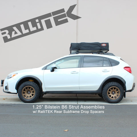 RalliTEK 1.25" Front Raised Sport Springs & Bilstein B6 Struts Assembled - Crosstrek XV 2013-2017