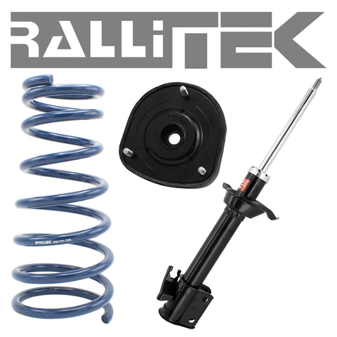 RalliTEK 0" Rear Springs & KYB Excel-G Struts Assembled - Forester 1998-2002