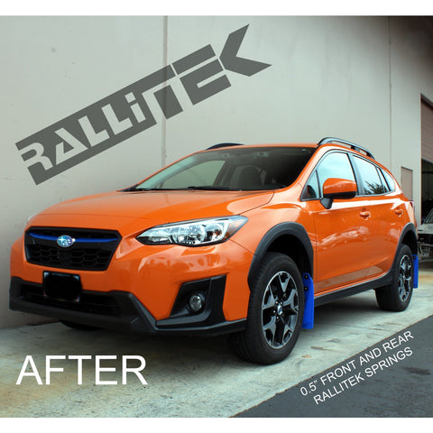 RalliTEK 0.5" Rear Sport Springs & OEM Struts Assembled - Crosstrek XV 2018-2019