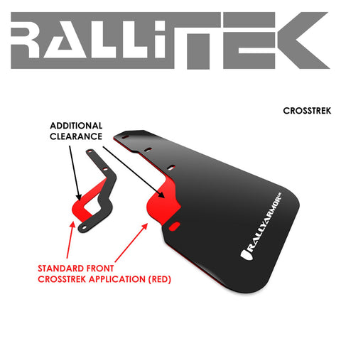 Rally Armor Lifted UR Mud Flaps - Fits Subaru Crosstrek 2018-2023