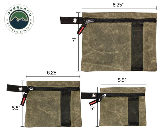 Overland Vehicle Systems - Small Canvas Bags - 3 set