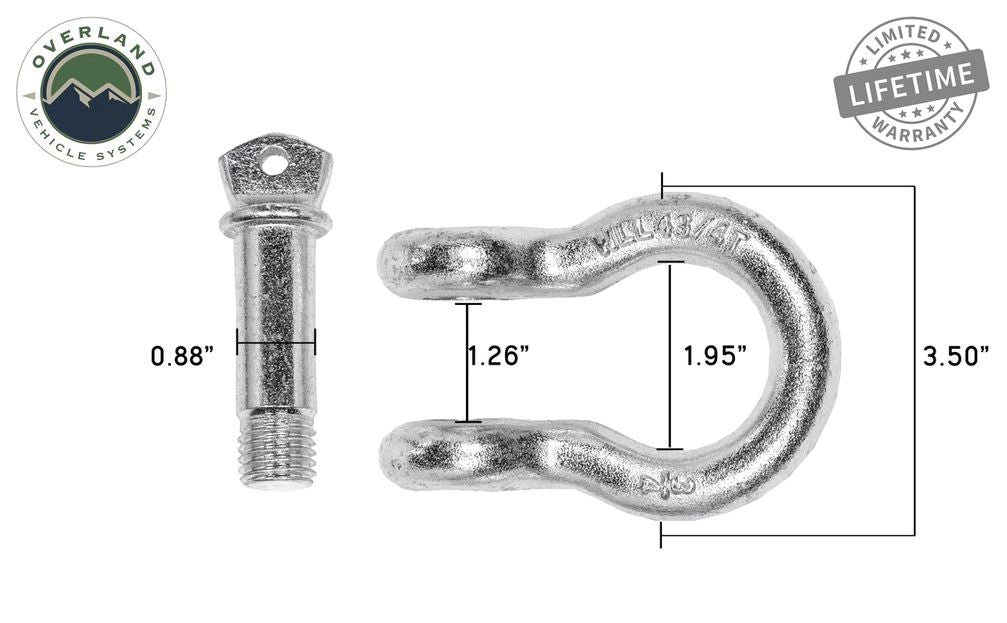 Overland Vehicle Systems Recovery Shackles – RalliTEK