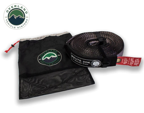 Overland Vehicle Systems   Tow Strap 2" x 30' with Storage Bag