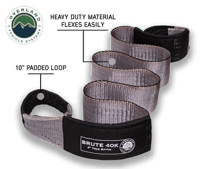 Overland Vehicle Systems - Tow Strap 4" x 8' with Storage Bag