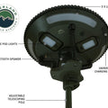 UFO Solar Lamp, Speaker, Portable Light Pods & More