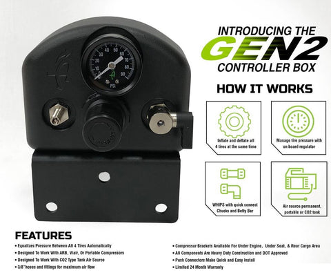 Overland Vehicle Systems   Tire Inflation System with Accessory Attachments