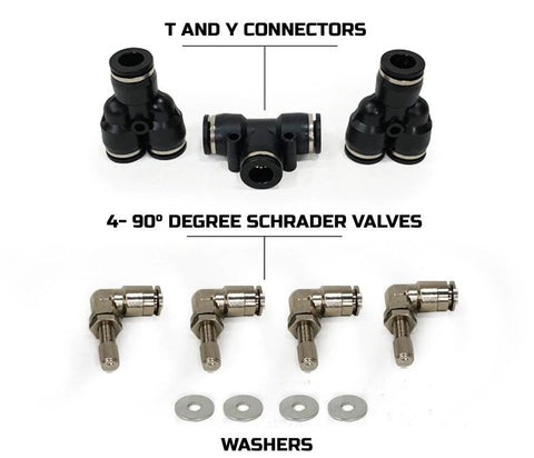 Overland Vehicle Systems - Tire Inflation System with Accessory Attachments