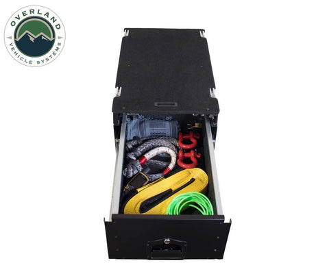 Overland Vehicle Systems - Cargo Box with Slide-Out Drawer & Workstation