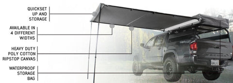 Overland Vehicle Systems - Nomadic 2.5 - 8' Universal Awning with Cover