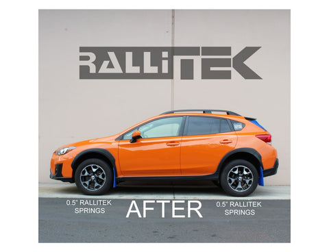 RalliTEK 0.5" Front Sport Springs & Bilstein B6 Struts Assembled - Crosstrek 2018-2020