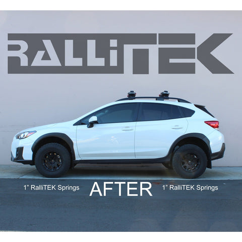 RalliTEK 1" Front Sport Springs & Bilstein B6 Struts Assembled - Crosstrek 2018-2020