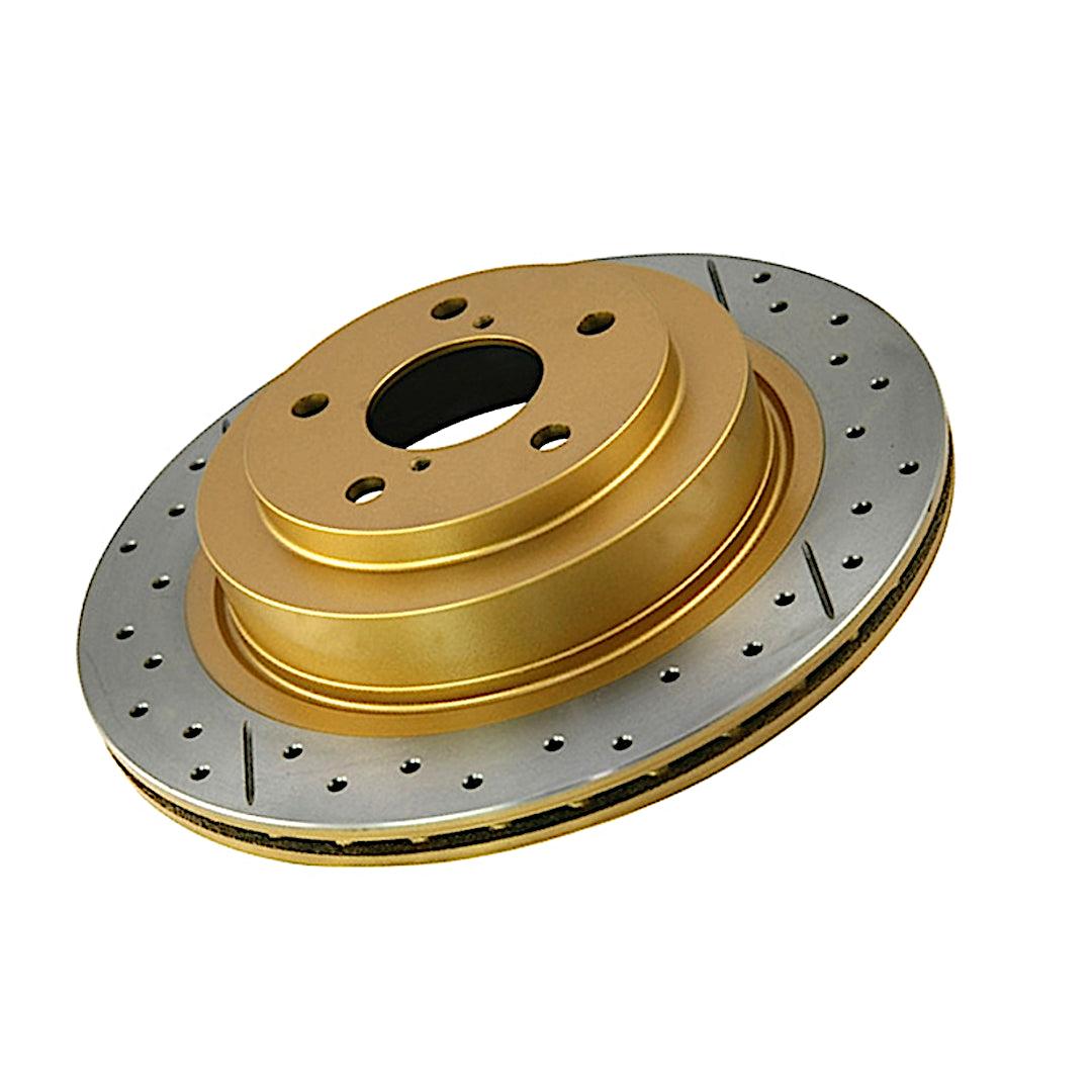 DBA 4000 Series Single Rear Drilled/Slotted Rotor - WRX 2002-2005