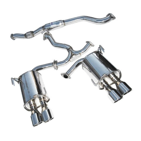 Invidia Q300 Catback Exhaust Stainless Tips - WRX & STI Sedan 2011-2014