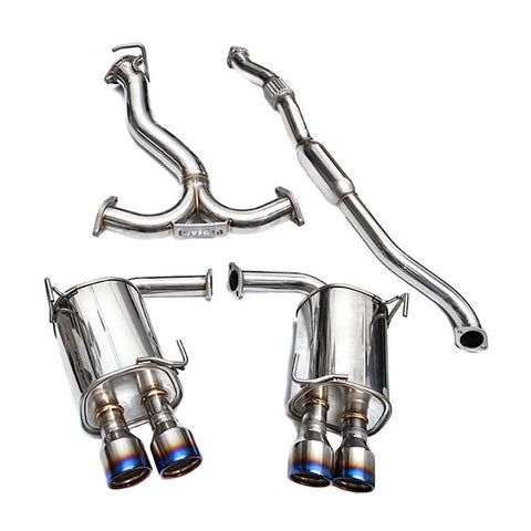 Invidia Q300 Catback Exhaust Titanium Tips Subaru - WRX & STI Sedan 2011-2014