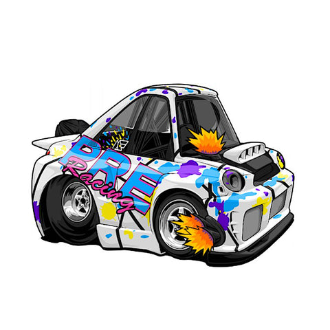 PREracing WRX Cartoon Sticker