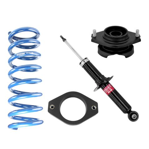 RalliTEK 1.4" Rear Raised Overload Springs & KYB Struts Assembled - Outback 2010-2014