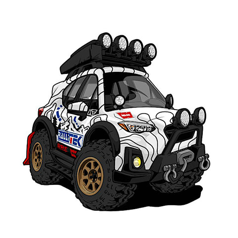 RalliTEK Crosstrek Cartoon Sticker