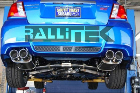 Invidia Q300 Catback Exhaust Stainless Tips - WRX & STI Sedan 2011-2014