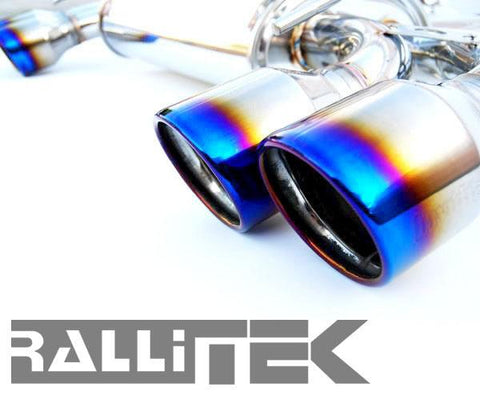 Invidia Q300 Catback Exhaust Titanium Tips - STI Hatchback 2008-2014 / WRX Hatchback 2011-2014